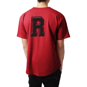 Jersey de fútbol de béisbol con cuello en V para jóvenes, diseño de botones, camisas de malla bordadas personalizadas, diseño de Base de poliéster para deportes - Product Image 4