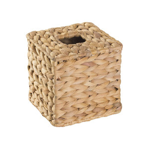 Cubo Jacinto ratán caja de pañuelos cubierta cuadrada mesa superior pantalla soporte de pañuelos - Product Image 3