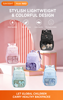 SUN EIGHT Sac à dos Ita Bag de style coréen pour filles et adolescentes, sac à dos imperméable pour l'école primaire, modèle 8652