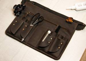 Genuine Leather <b>Belt</b> Customized Waist Hair Stylist Scissors Holder Genuine Leather <b>Belt</b> Hair Stylist <b>Tool</b> <b>Belt</b> LBB-0004 - Product Image 6