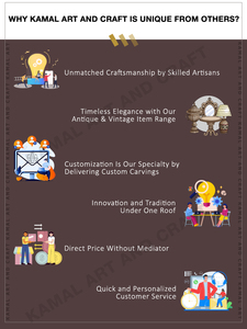 Top Notch Quality Kamal Art and Craft Estilo vintage Tapas de madera de teca Soporte para decoración del hogar - Product Image 5