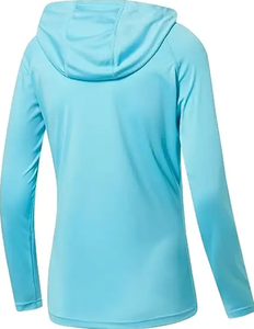 เสื้อตกปลาแขนยาวแห้งเร็ว SPF ของผู้หญิงมีฮู้ดขนาดพิเศษและระบายอากาศได้ดี - Product Image 3