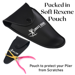 Best Hair Extension Tools 70's Bead <b>Crimped</b> & Tape Extension Remover Pliers Pink Microbead Hair Tool Professional Salon Grade - Product Image 6