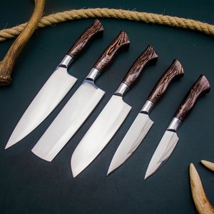 Venta al por mayor personalizado de alta calidad OEM ODM servicio superventas multifuncional de acero inoxidable de cocina conjunto de cuchillos de Chef conjunto de cuchillos - Product Image 4