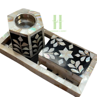 Support de bougie OEM HNH en nacre incrustée, décoration d'intérieur, dernier coffret cadeau Ramadan arabe, fait main, personnalisé, Vietnam