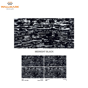 Super Glossy Afyon พอร์ซเลนสีดำกระเบื้องดิจิตอลขายส่ง600X1200มม. 60X120ซม. การออกแบบที่หรูหรากระเบื้องปูพื้นพอร์ซเลนสำหรับบ้าน - Product Image 4