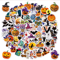 Adesivo impermeabile personalizzabile in vinile a forma di bottiglia di vetro per regalo e modello artigianale di Halloween per etichette di imballaggio