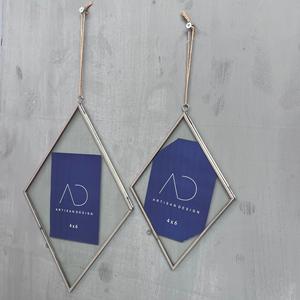 Picture <b>frame</b> Steel/Glass Picture <b>Frame</b> Wall Hanging <b>Photo</b> <b>Frame</b> <b>set</b> of 2 - Product Image 1