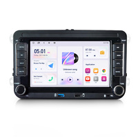 Système Android le plus récent de Navifly, écran IPS 1024*600, 4 cœurs, 8 cœurs, navigation automobile pour VW 7 pouces, prise en charge de la caméra arrière