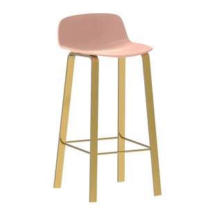 Tabouret de bar en bois noir moderne et populaire personnalisé avec pieds en métal et repose-pieds Tabouret de bar pour petit-déjeuner à sièges hauts - Product Image 3