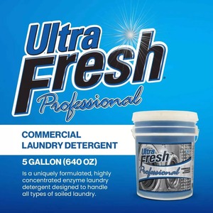 Detergente de Lavandería Comercial Ultra Fresco Profesional, 5 Galones Líquido con Bomba de Fácil Dispensación, hasta 640 Cargas - Product Image 2