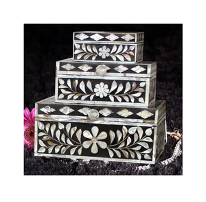 Joyero de nácar de diseño moderno para mantener el anillo de collar disponible a precio de mayorista - Product Image 4