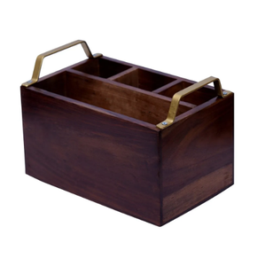 Unique Conception À La Main Bar Décoration En Bois Caddy Nouveau Design Cuisine De Service En Bois Caddy Fabricant - Product Image 6