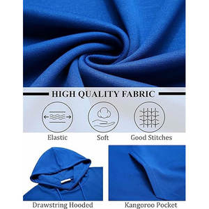 เสื้อกันหนาวมีฮู้ดสีพื้นสำหรับผู้ชายเสื้อกันหนาวมีฮู้ดสีพื้นดีไซน์ใหม่แบบสตรีทแวร์ออกแบบโลโก้ได้ตามต้องการ - Product Image 4