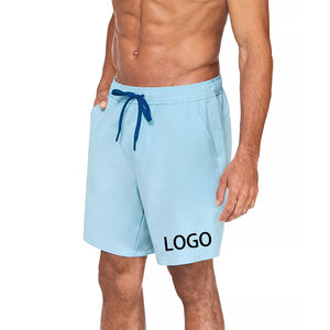 Short d'entraînement décontracté pour homme Short de plage imperméable à séchage rapide avec design personnalisé Méthode de tissage tricoté fabriqué au Pakistan - Product Image 2