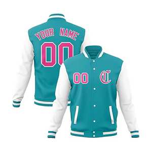 Blouson aviateur à col montant vintage personnalisé veste de baseball universitaire pour hommes avec numéro de nom personnalisé service d'hiver OEM grande taille - Product Image 3