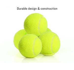 Balles de tennis avec logo personnalisé en gros Balles de bowling de badminton de cricket souples en caoutchouc de bonne qualité Plusieurs options de balles de tennis disponibles - Product Image 5