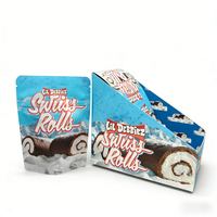 Rouleaux suisses multi-saveurs en sachets et cartons assortis, emballage de desserts pour l'exportation, article 64