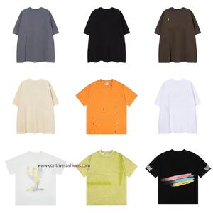 Camiseta de gran tamaño de lujo de algodón pesado personalizada para hombre, cuello simulado, 100% algodón, tejido no tejido, estampado personalizado, logotipo, estilo con patrón de letras - Product Image 2