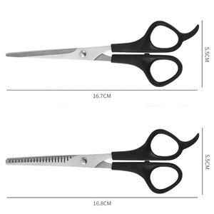 Tijeras de corte de pelo Kit de tijeras de adelgazamiento Peluquería profesional Tijeras Texturizadoras de acero inoxidable - Product Image 4