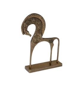 Bague en or, objet décoratif, art minimaliste, décoration contemporaine, objets de table pour la maison, hôtel, ornement en métal - Product Image 2