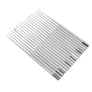 M.A SIDDIQUE INTERNATIONAL Ensemble de 19 plateaux à micro-dissecteur Instruments en acier inoxydable Ensemble de colonne vertébrale de stérilisation manuelle en maille - Product Image 2