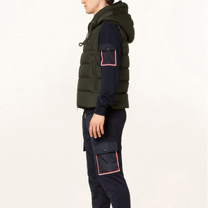 2025 hombres cómodo con capucha liso teñido acolchado chaleco chaqueta para hombre chalecos acolchados Otoño Invierno sin mangas Casual rompevientos - Product Image 5