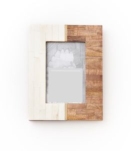 Handmade Modern Photo <b>Frame</b> in Luxury Style Customized with <b>White</b> Bone and Wooden Inlay UV Printed - Product Image 1