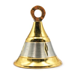 Campana de Navidad con acabado dorado, accesorios de decoración festiva, campanas de Metal colgantes de tela, muñeco de nieve, decoración del hogar de alta calidad - Product Image 2