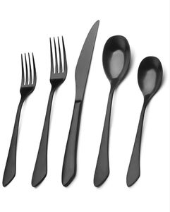 Ensemble de couverts en acier inoxydable avec manche martelé, écologique et unique - Product Image 1