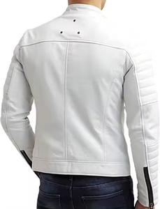 Premium Quality Customized <b>Mens</b> Sheep Skin Genuine Leather Biker <b>Jackets</b> Motor <b>Cycle</b> SlimFit Zipper Suede Classic Bomber <b>Jacket</b> - Product Image 3
