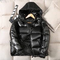 Manteau imperméable à capuche en toile de créateur pour homme, doudoune matelassée décontractée d'hiver, avec logo personnalisé imprimé et col montant