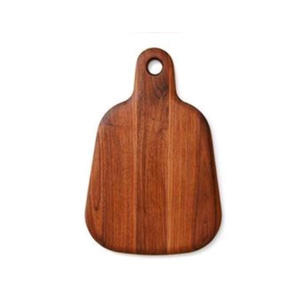 Tablas de cortar redondas de madera de alta calidad con asa para restaurante Hotel cocina bloques de cortar de madera hechos a mano - Product Image 3