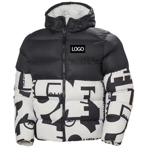 Printed Best Quality Promotional <b>Fashion</b> Shiny Winter Coat Men Puffer Down Jacket Men's Light Weight Full Sublimation - Product Image 2