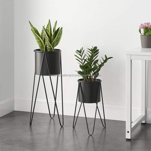 Soporte para plantas con horquilla de Color blanco y negro, maceta para flores, maceta verde a la moda de China, estante para flores para decoración de interiores - Product Image 6