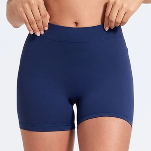 Short de yoga sexy à dos en V, taille haute, pour le levage des hanches, short moulant en nylon pour femmes, pantalon d'entraînement, de fitness et de sport - Product Image 4