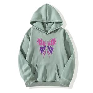 Women's Breathable Winter/Spring Long Sleeve Knitted Hoodie 100% Polyester 220g Front Logo High Quality <b>Top</b> <b>Coat</b> - Product Image 4