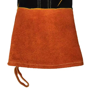 14 pouces paume renforcée polaire doublure vache fendu cuir résistant à la chaleur gants de soudage Offre Spéciale sécurité gants de travail pour soudeur - Product Image 2