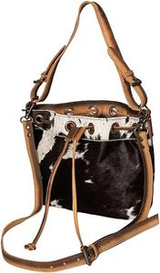 Bohemian Hand Made Genuine Leather Tooled Cow Hide Hair on Leather Hobo Bag Cowhide Sling Bag Stylish Leather Handbags - Product Image 2