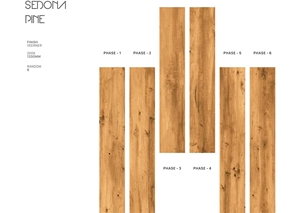 Calidad de exportación India Sedona Brown 200x1200mm Azulejos de porcelana de madera con azulejos de piso terminados Veerner - Product Image 2