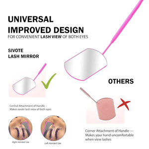 Pinzas de espejo de estilo personalizado Pinzas personalizadas para extensión de pestañas Pinzas de espejo de pestañas de etiqueta privada Embalaje personalizado - Product Image 4