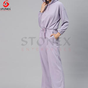 ชุดวอร์ม2ชิ้นผ้าฝ้ายสำหรับวิ่งจ๊อกกิ้งผ้าแคนวาสสไตล์สบายระบายอากาศได้ดีสำหรับผู้ใหญ่ฤดูหนาว - Product Image 4