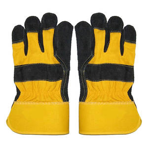 ถุงมือทำงานหนังถุงมือทำงานออกแบบโลโก้ใหม่ - Product Image 1