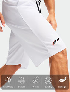 Venta al por mayor de algodón poliéster impreso moda deportes gimnasio Atlético bóxer playa tabla natación baloncesto correr sudor hombres pantalones cortos - Product Image 5