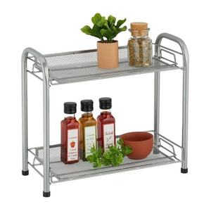 Étagère à épices décorative en métal noir à 3 niveaux organisateur armoire peu encombrante armoire de cuisine étagère de rangement de comptoir quantité minimale de commande compétitif - Product Image 4