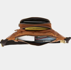 Vintage Buffalo Leather Vintage Crossbody Shoulder Satchel Adjustable Strap Waterproof OEM Design <b>Women's</b> <b>Messenger</b> <b>Bag</b> - Product Image 6