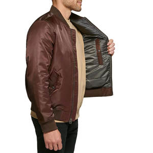 Blouson aviateur à la mode pour hommes, personnalisé avec votre propre logo, dernier design, veste élégante pour hommes, tenue décontractée - Product Image 6