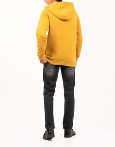 เสื้อฮู้ดดี้ผู้ชายทรงโอเวอร์ไซส์ พิมพ์ลายพัฟปักโลโก้แบบใหม่ ผ้าฝ้าย 100% สำหรับฤดูใบไม้ร่วง - Product Image 6