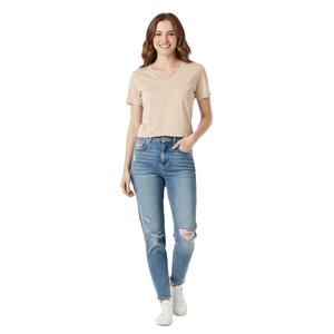 T-shirts pour femmes en coton doux, hauts décontractés à manches courtes, coupe confortable, design décontracté, idéal pour les tenues de tous les jours - Product Image 2