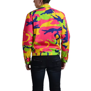 Vestes coupe-vent personnalisées à sublimation bon marché vestes d'extérieur personnalisées avec fermeture éclair et légères unisexe pour hommes pour femmes - Product Image 2